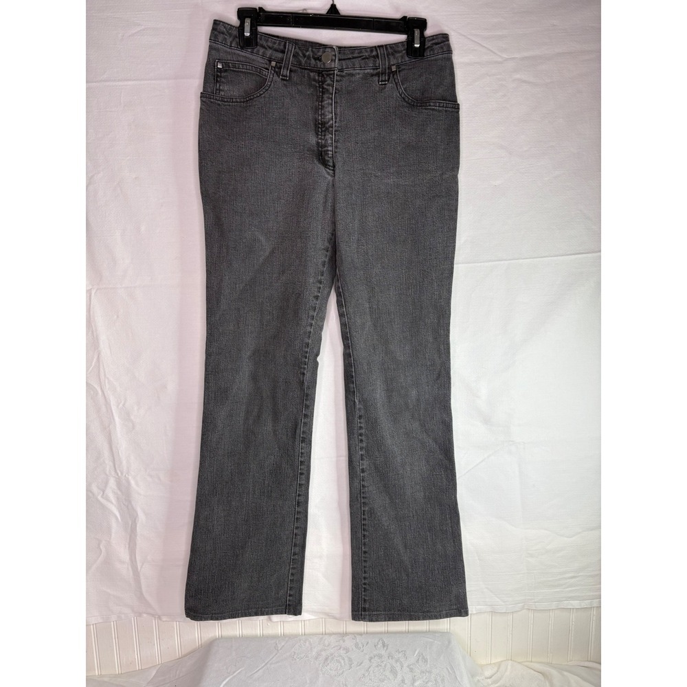 Armani Collezioni Grey Straight Leg Denim Jeans Made in Italy Size 10